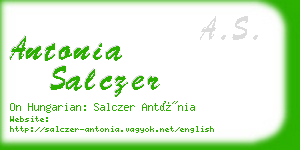 antonia salczer business card